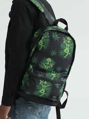Зеленый рюкзак из высококачественной водонепроницаемой ткани | 6812171