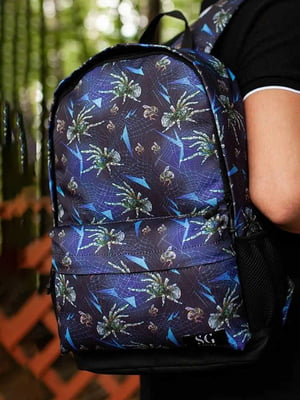 Синий рюкзак из водонепроницаемой ткани | 6812188