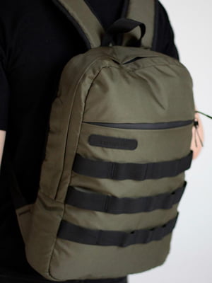 Тактичний рюкзак кольору хакі з водонепроникного матеріалу | 6812239
