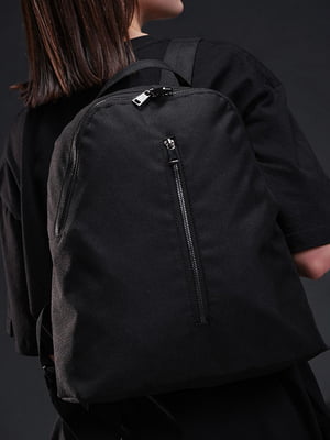 Чорний рюкзак з великими кишенями-органайзерами для гаджетів | 6812250