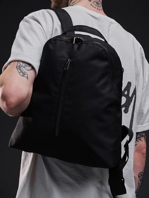 Чорний рюкзак з великими кишенями-органайзерами для гаджетів | 6812251