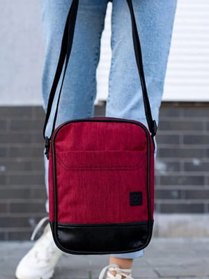 Красная сумка-мессенджер на 4 отделения | 6812379