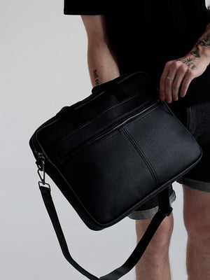 Чорна сумка з водовідштовхувальної тканини | 6812392
