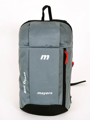 Сірий рюкзак в спортивному стилі | 6812769