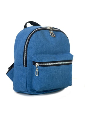 Синій джинсовий рюкзак | 6812835