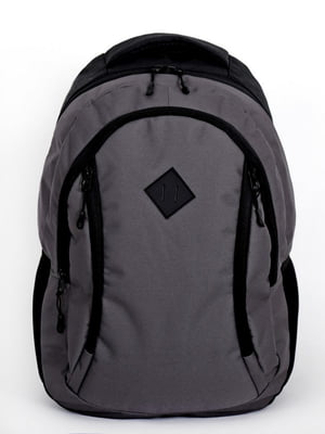 Повсякденний підлітковий міський рюкзак сірого кольору | 6812892