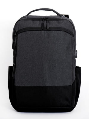 Сірий з чорним повсякденний рюкзак | 6812895
