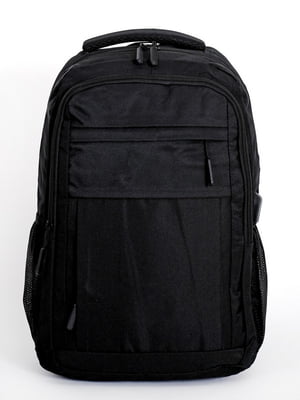 Чорний рюкзак з кишенею під ноутбук | 6812896