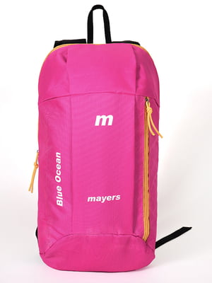 Рюкзак рожевого кольору з жовтою блискавкою | 6812905