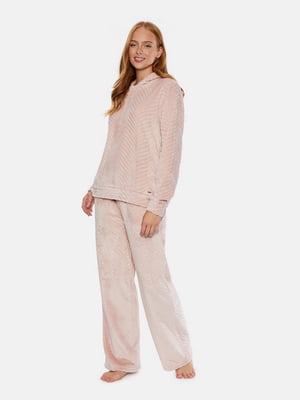 Комплект рожевий: худі та штани | 6815456