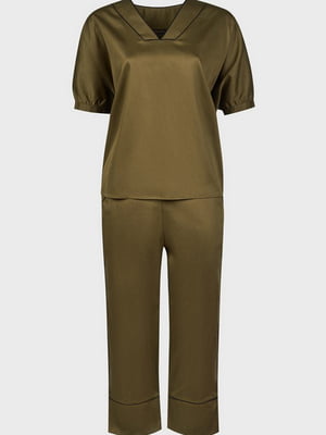 Піжамний комплект: блуза та шотри | 6815532