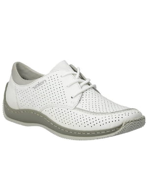 Білі туфлі на шнурівці | 6816196