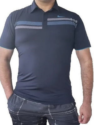 Синя футболка-поло з технологією Dry Fit | 6817363