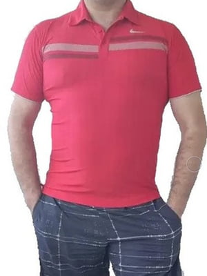 Червона футболка-поло з технологією Dry Fit | 6817364