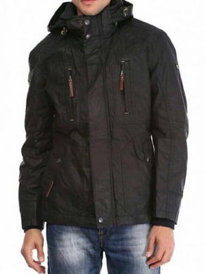 Ветрозащитная черная куртка с наполнителем Thinsulite | 6817368