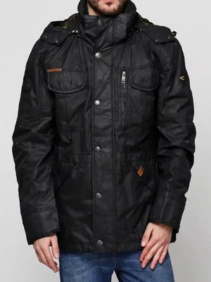 Вітрозахисна чорна куртка з наповнювачем Thinsulite | 6817369