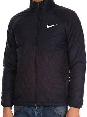 Спортивна куртка чорного кольору з логотипом бренду | 6817388