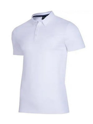 Бавовняна біла футболка-поло  | 6817599