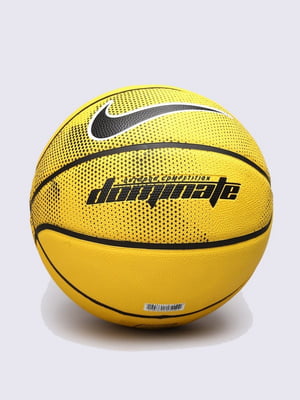 Баскетбольний м'яч жовтого кольору з логотипом | 6817700
