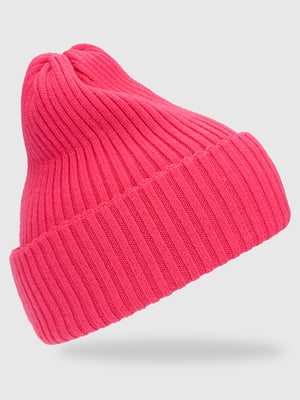 Рожева шапка “Тоббі” в рубчик | 6818060