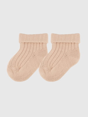 Шкарпетки з вовни пудрового кольору | 6818138
