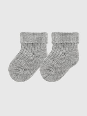 Шкарпетки з вовни сірого кольору | 6818143