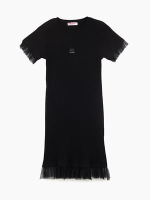 Сукня-футболка чорна | 6818459