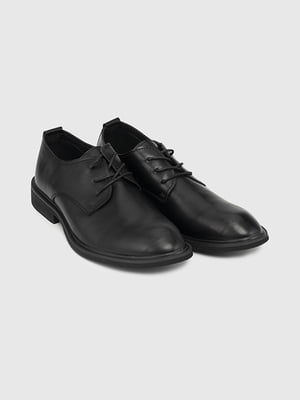Класичні туфлі чорного кольору із екошкіри | 6818983