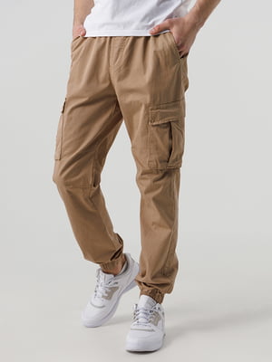 Бежеві штани карго-джогери | 6819048