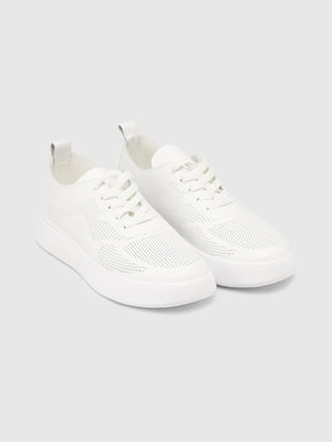 Кросівки білі з перфорацією | 6819057