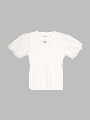 Блуза біла з декором | 6819359