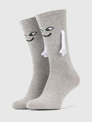 Шкарпетки бавовняні довгі з принтом | 6819551