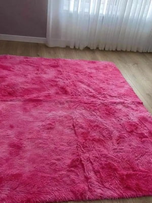 Рожевий домашній коврик (220х240 см) | 6820776