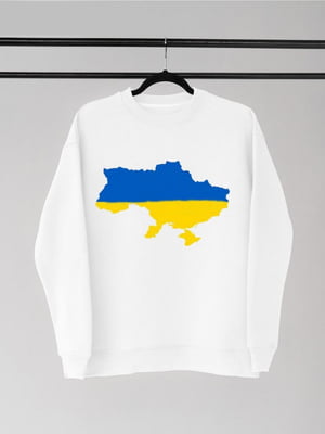 Українська дизайнерський світшот з принтом Мапа | 6821003