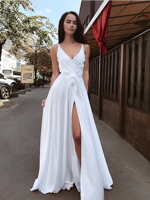 Платье шелковое белое | 6506617