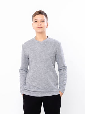 Ангоровий сірий пуловер | 6821814