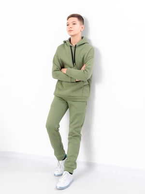 Підлітковий зелений костюм: худі та джогери | 6821955