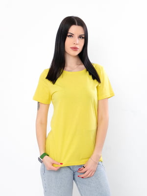 Жовта базова футболка | 6822436