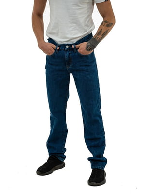 Сині класичні джинси з кишенями | 6822750