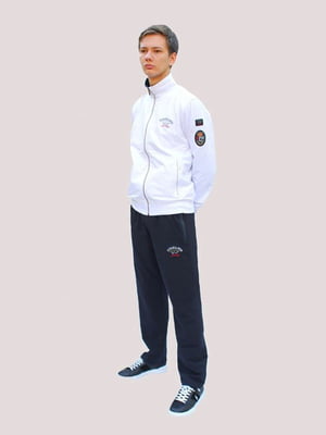 Чорно-білий спортивний костюм: кофта та штани | 6822979
