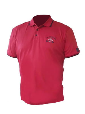 Червона бавовняна футболка-поло | 6822993