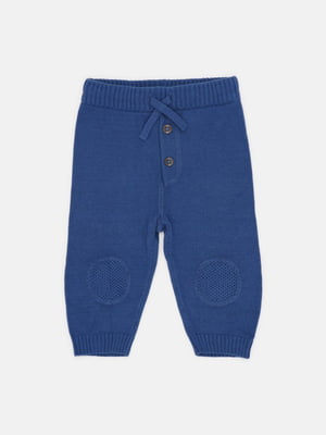 Синие вязаные брюки | 6823101