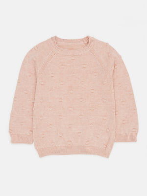 Світло-рожевий светр із манжетами | 6823170