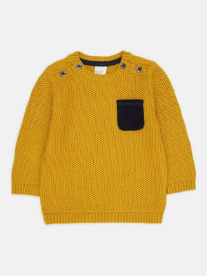 Вязаный свитер горчичного цвета | 6823182