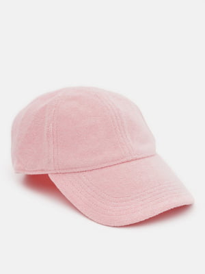 Светло-розовая махровая кепка | 6823231