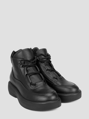 Черные кожаные ботинки | 6823439