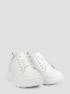 Белые кожаные кроссовки | 6823457