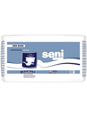 Підгузки для дорослих Seni Basic 2 Medium, 30 шт. | 6824162