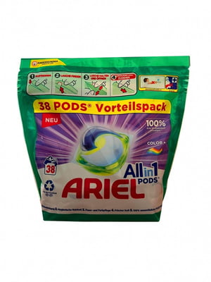 Капсули для прання allin1 pods color (38 шт) | 6824383
