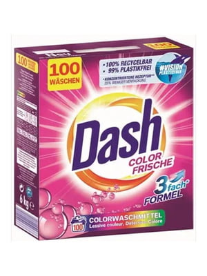 Порошок для прання Dash Color Frische, 6 кг 100 прань | 6824470